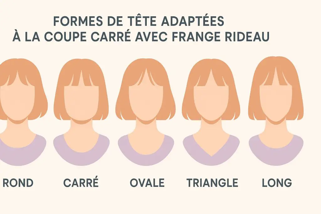 coupe carré et frange rideau