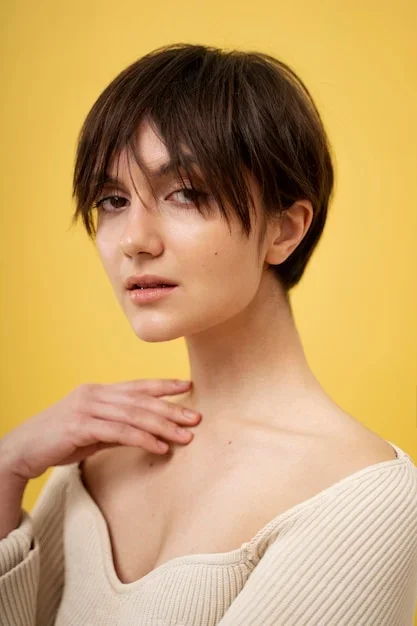 coupe courte cheveux épais