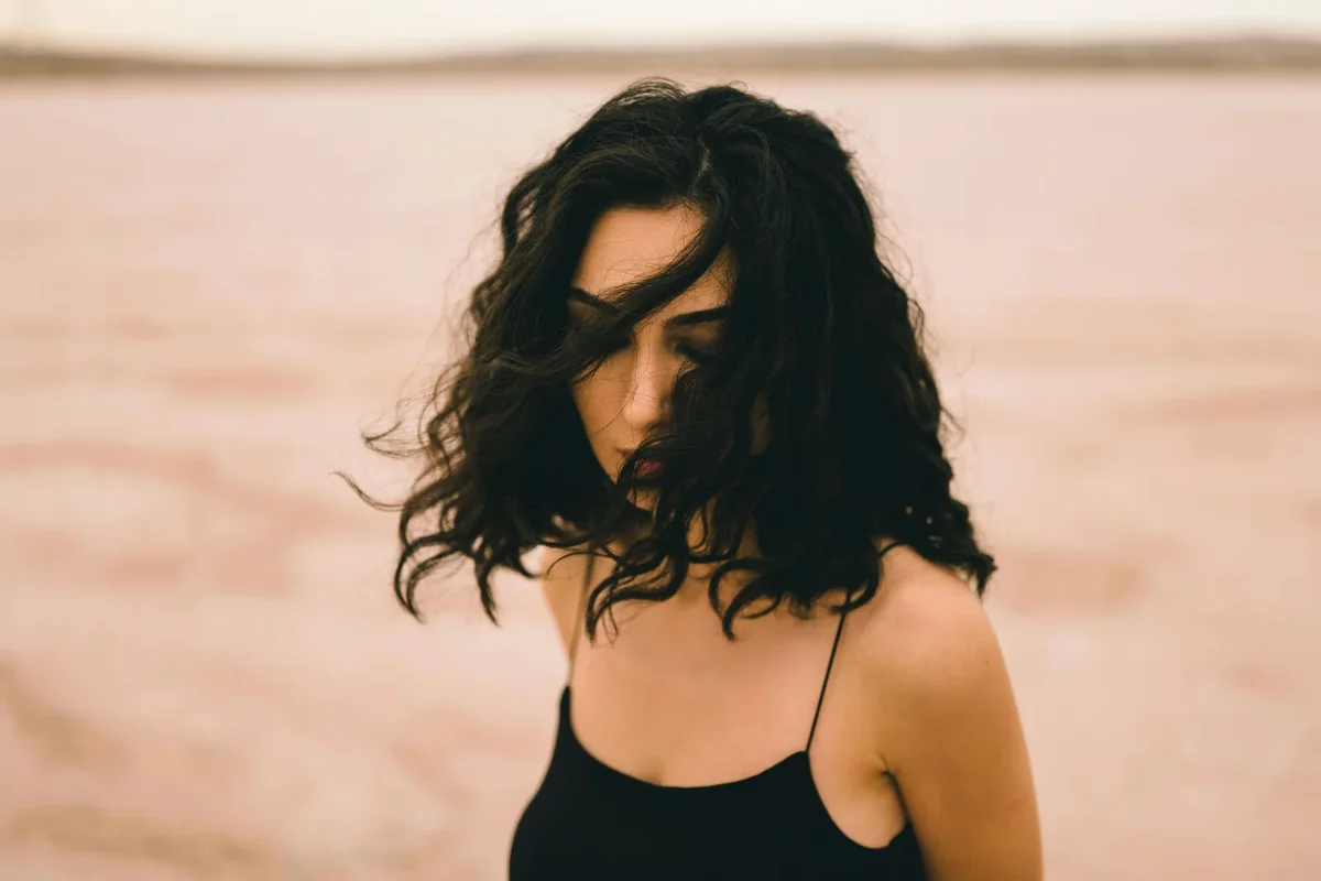 cheveux ondulés 