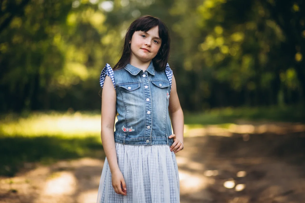 veste en jean fille